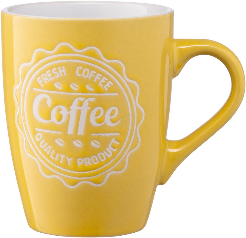 Чашка ARDESTO Coffee 330 мл Жовта (AR3469Y)